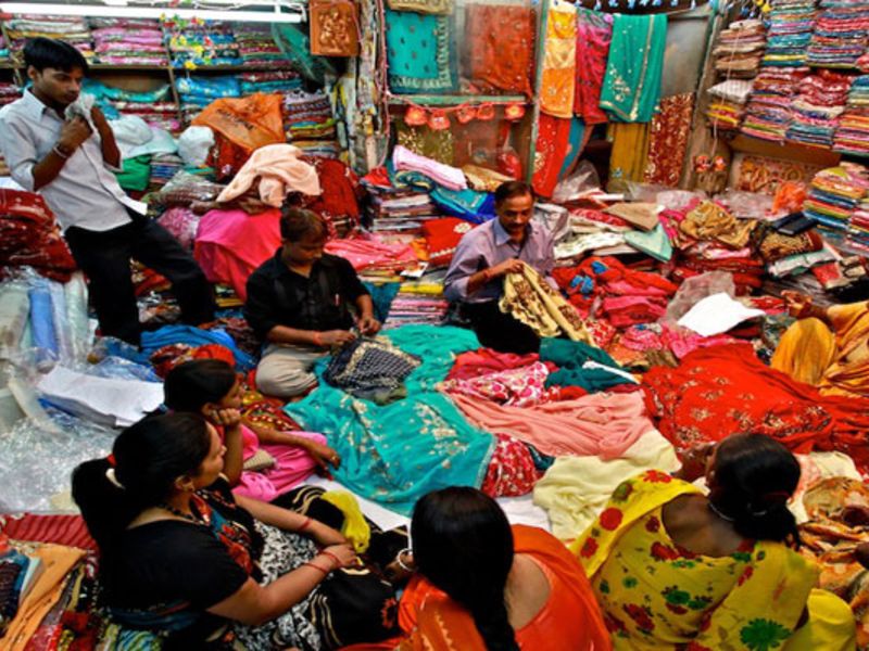 Chandni Chowk Market in Old Delhi.