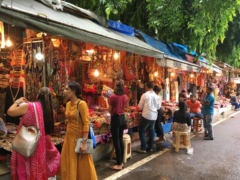 Janpath Market in Delhi.
