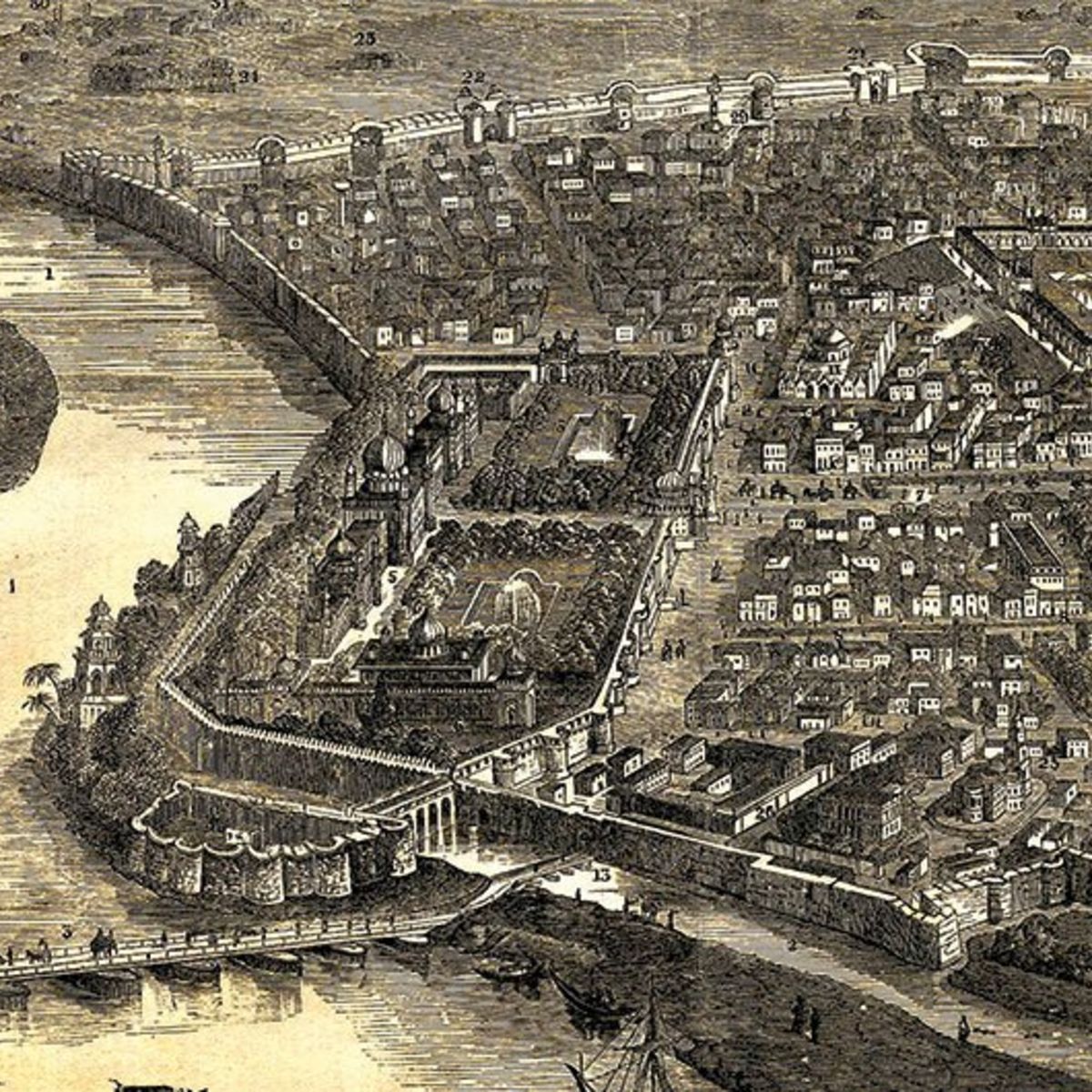 Old city of Delhi