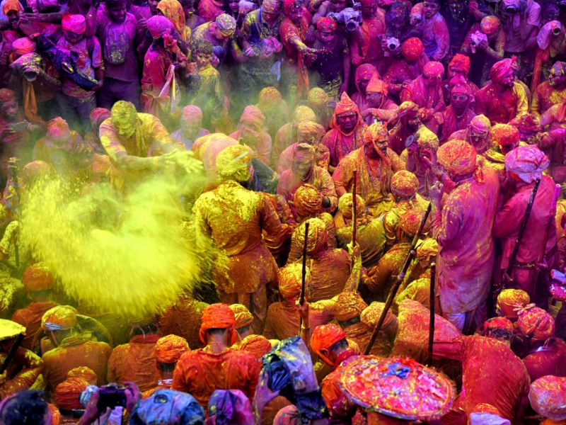 The festival of Holi.