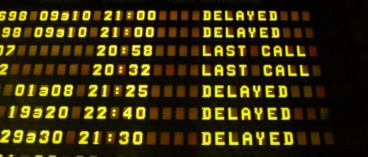 Digital Airport Flight Information Display Board