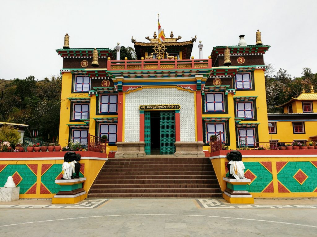 Tashi Jong monastery, striking structures of Palampur 