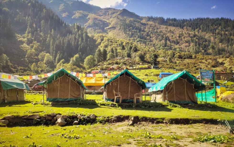 You will witness the beauty of snow-capped mountains, a natural hot spring, waterfalls, oak trees and of course, the camping sites