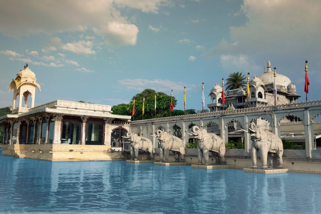Visit the beautiful marble structure floating in the waters of Lake Pichola.