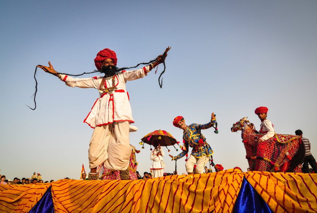 The Pushkar Fair is a nine- day grand affair celebrated every year during November. 