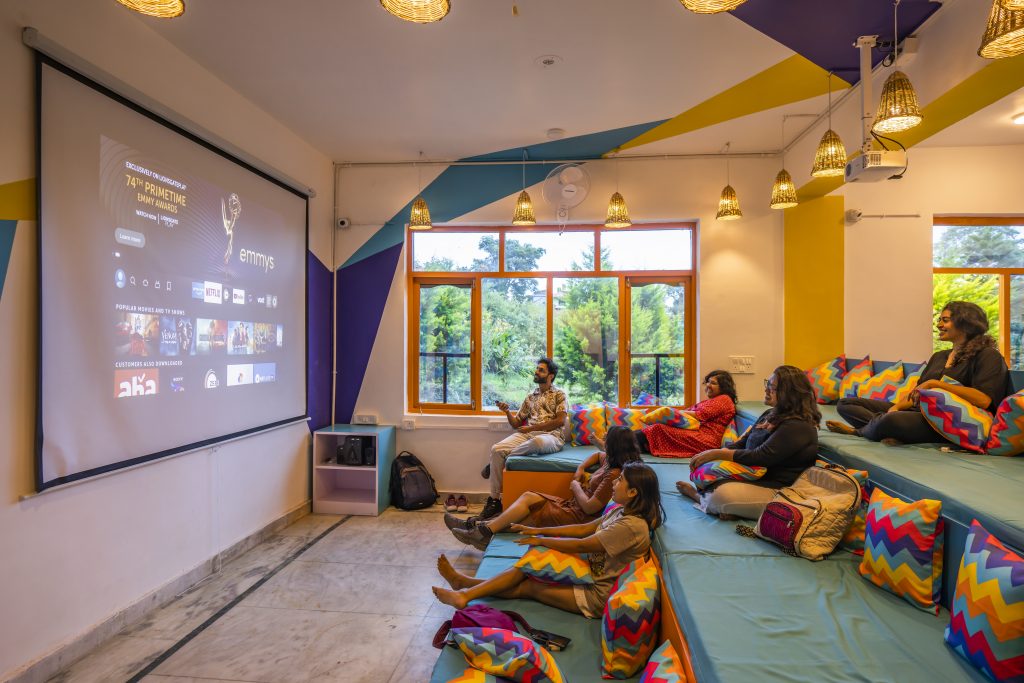 Set back and relax while you chose a show or a movie for the movie night in the hostel. 