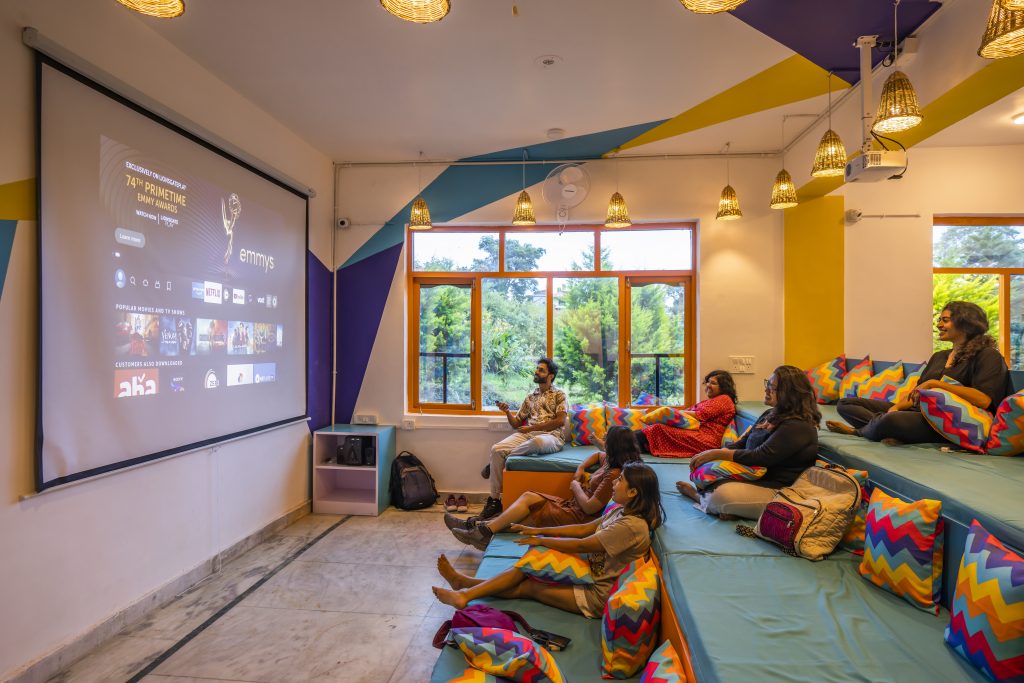 Set back and relax while you chose a show or a movie for the movie night in the hostel.