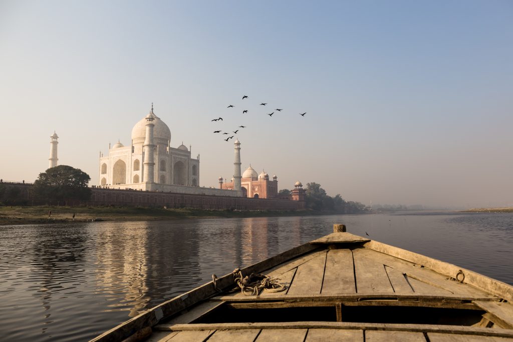 Boat ride in Yamuna river
