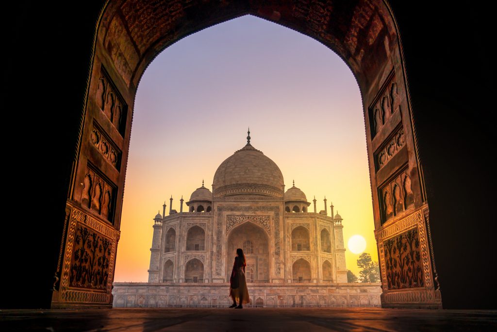 Taj Mahal evening view 