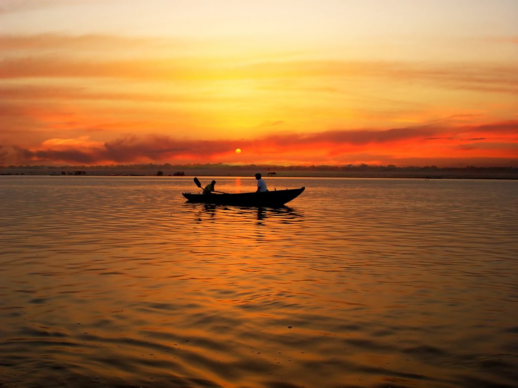 Sunset boat ride 