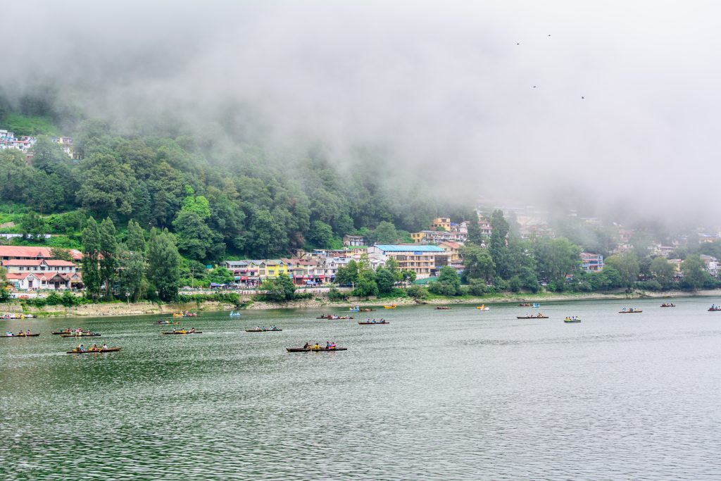 Boating in Nanital Lake